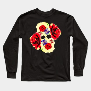 ROSE SKULL Long Sleeve T-Shirt